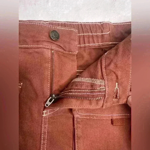 Women's Denim Cargo Mini Skirt Wild Fable color brown - Picture 12 of 16